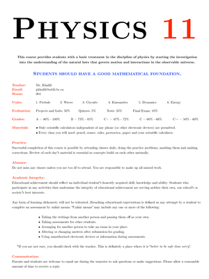 PHYS124 Dumberry Fall 2019 Final Exam Review and Solutions - Studocu