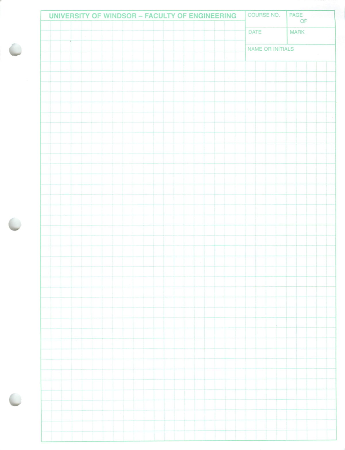 Eng paper - GENG-2500 - UNIVERSITY OF WINDSOR - FACULTY OF ENGINEERING ...